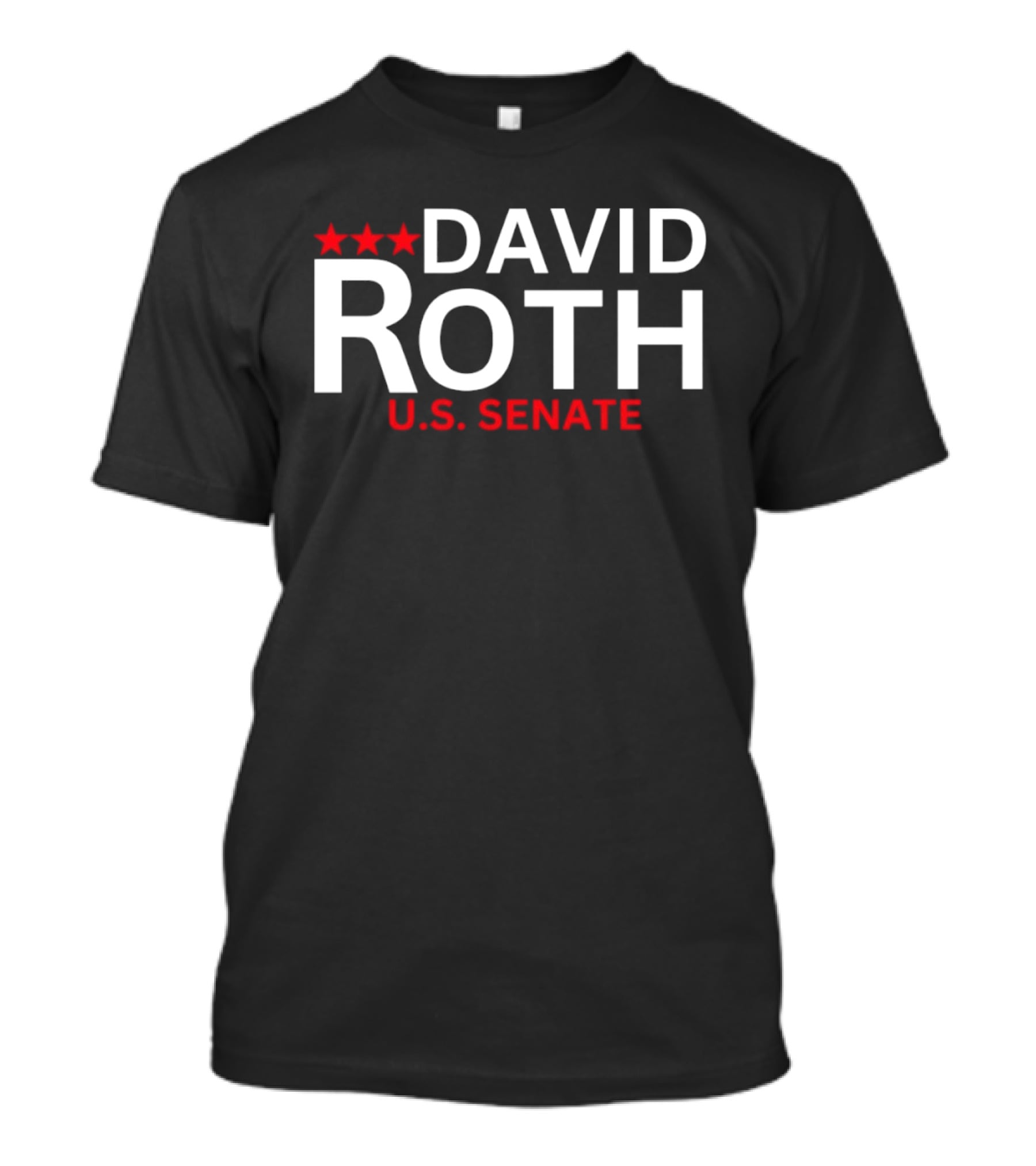 David Roth U.S. Senate Campaign 2026 With Red Stars T-Shirt