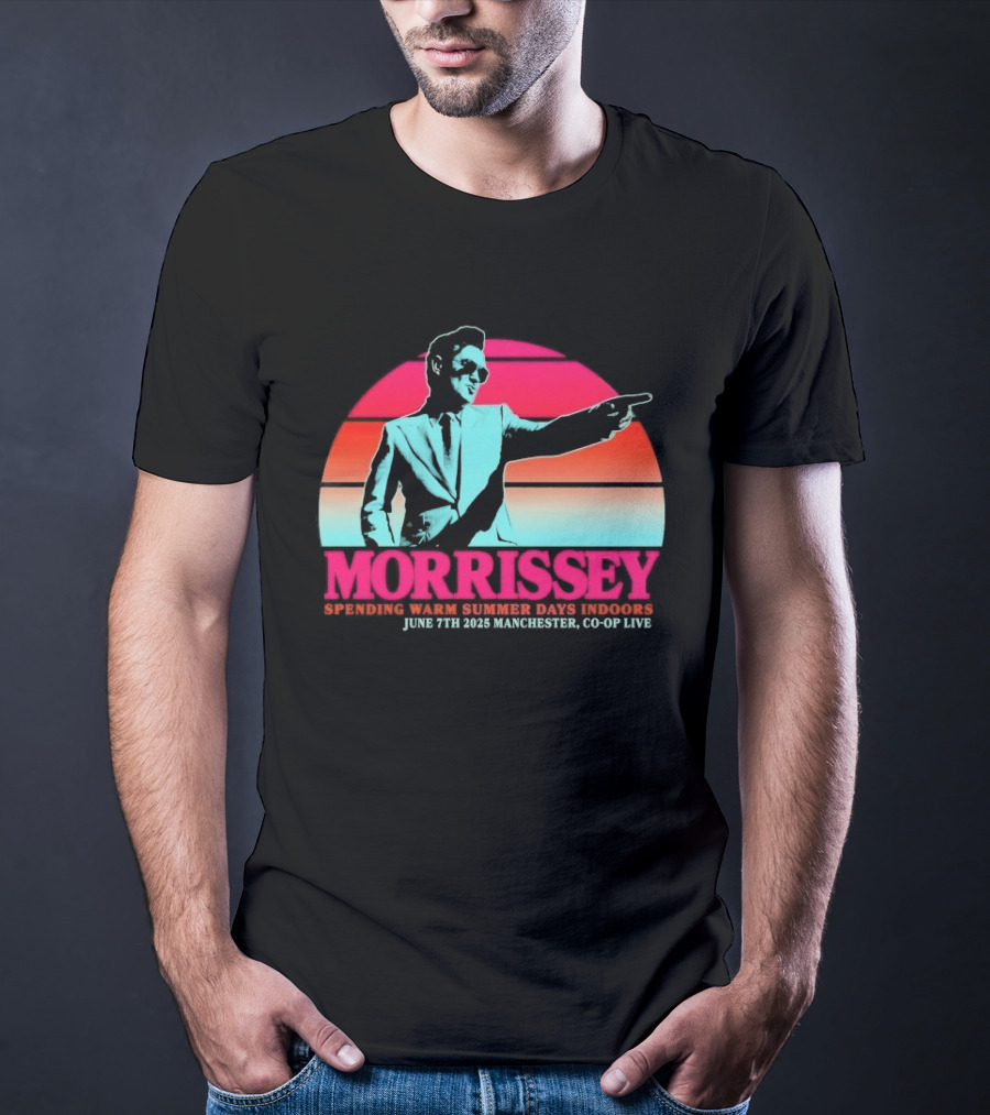 Morrissey Warm Summer Days June 7th 2025 Manchester CO OP Live T-Shirt
