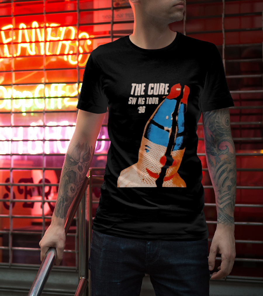 The Cure Swing Tour 96 Clown Face T-Shirt