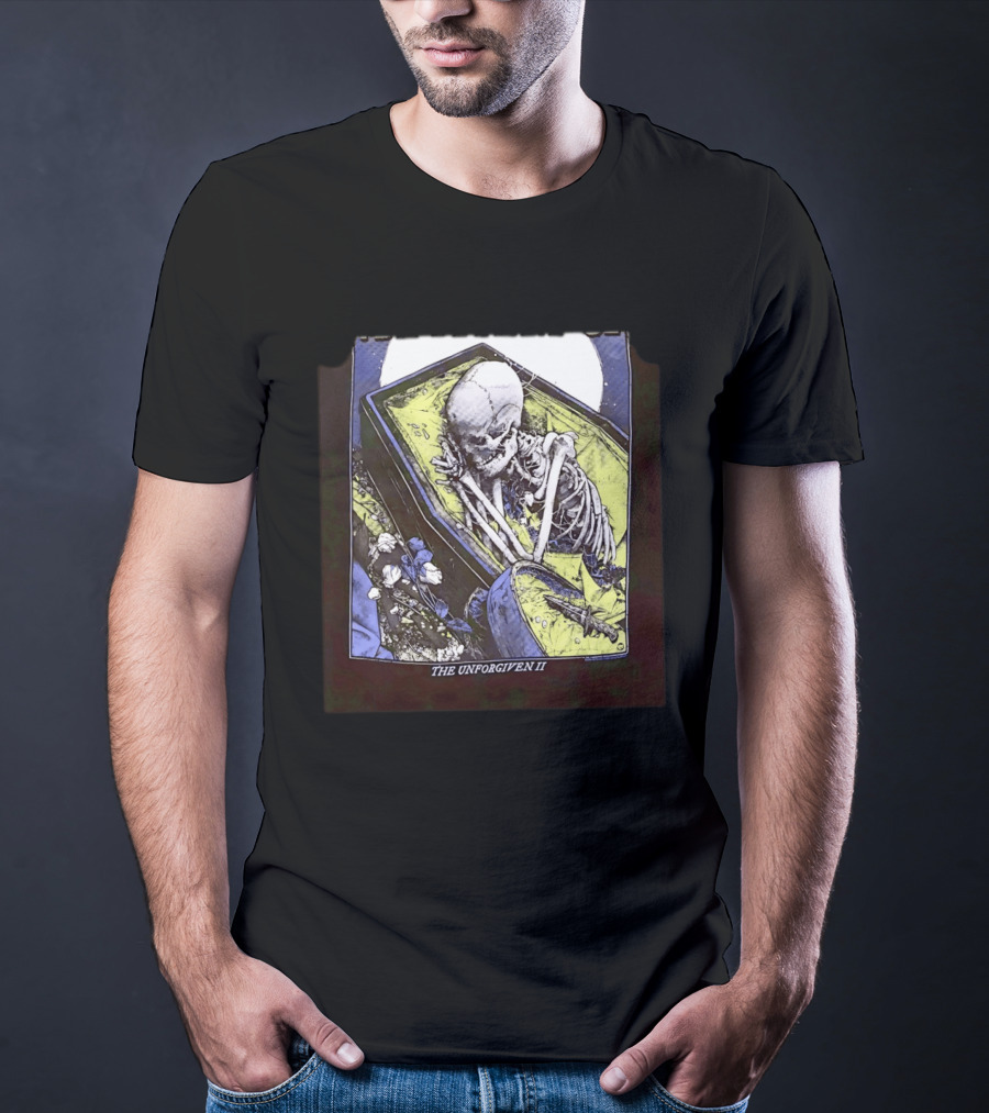 The Unforgiven II Skeleton Coffin Floral T-Shirt
