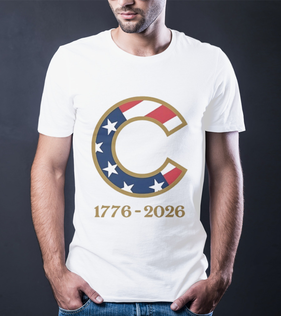 Chicago Cubs 1776 2026 Stars Stripes Fourth Of July MLB Anniversary T-Shirt