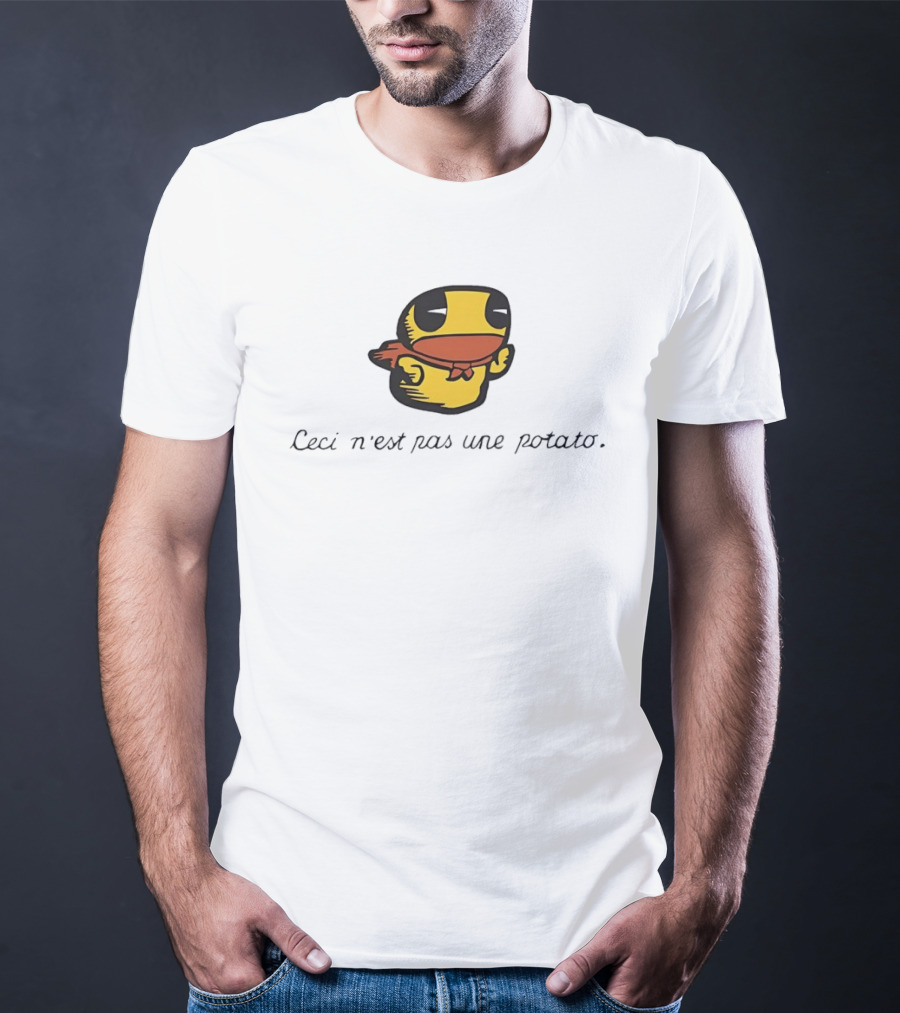 Duck Ceci N'est Pas Une Potato Magritte T-Shirt