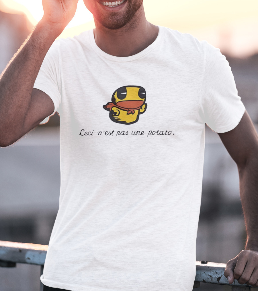 Duck Ceci N'est Pas Une Potato Magritte T-Shirt