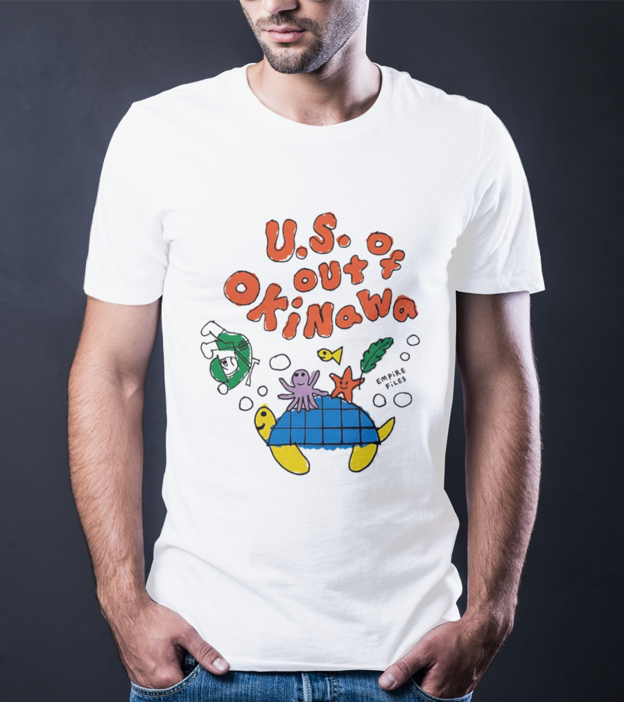 Empire Files U.S. Out Of Okinawa Turtle Octopus T-Shirt