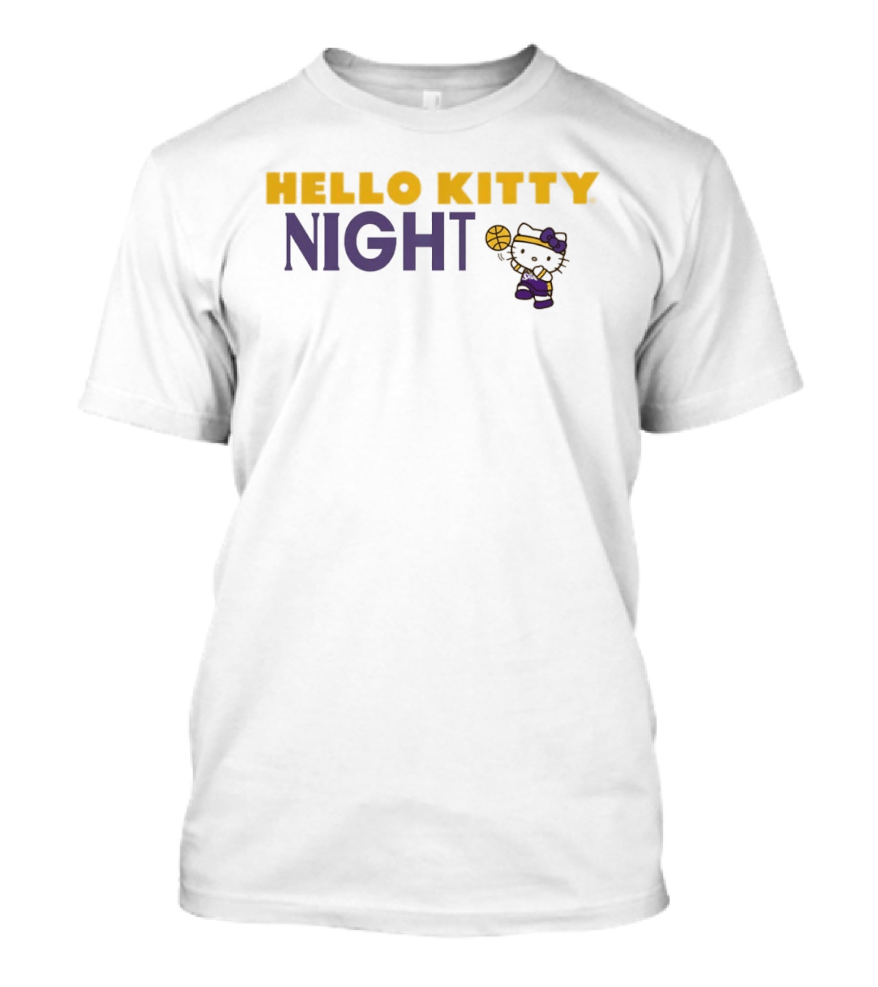 Hello Kitty Night Los Angeles Sparks Basketball Event T-Shirt
