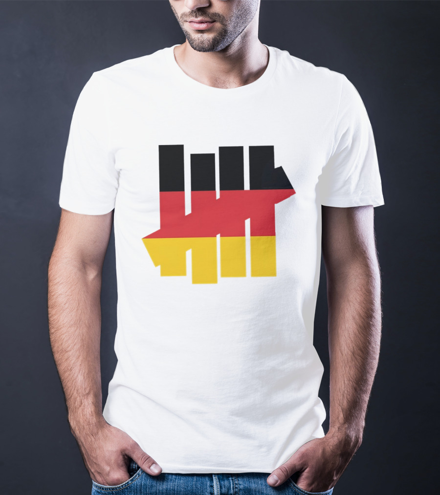 Germany Flag Undefeated Tally Marks Black Red Gold T-Shirt