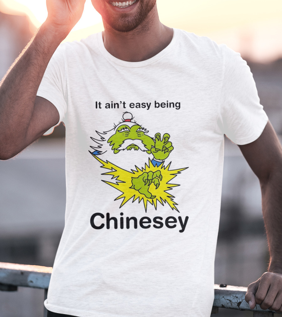 It Ain't Easy Being Chinesey Green Creature Martial Arts T-Shirt