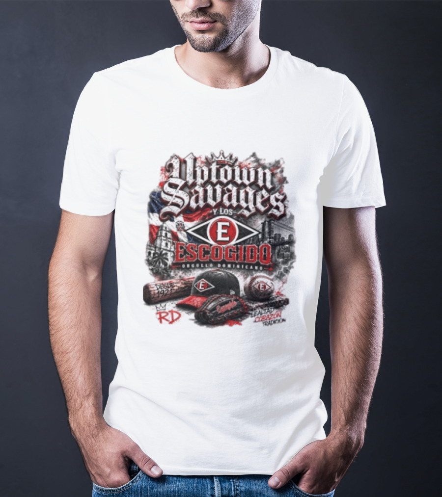 Uptown Savages Y Los Escogido Desde 1922 Orgullo Dominicano Tradición RD T-Shirt