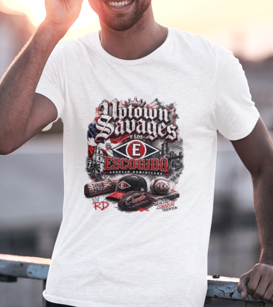 Uptown Savages Y Los Escogido Desde 1922 Orgullo Dominicano Tradición RD T-Shirt