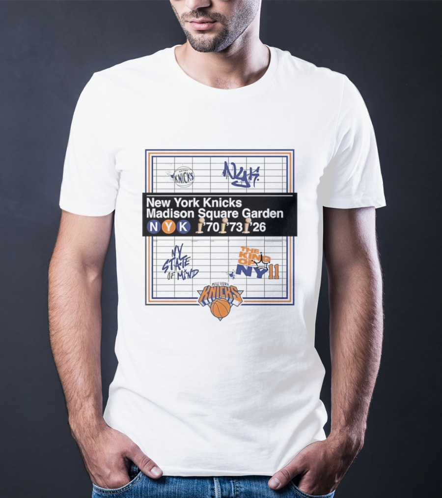 New York Knicks Madison Square Garden 1970 1973 2026 NY State Of Mind T-Shirt