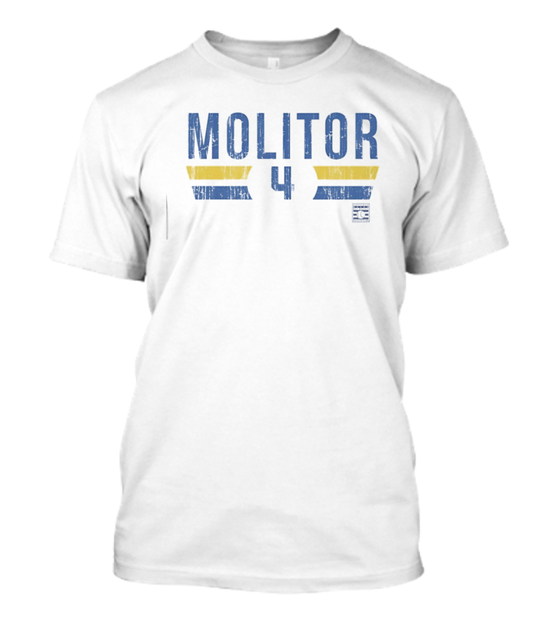Paul Molitor 4 Milwaukee Brewers Baseball Player Name Number T-Shirt