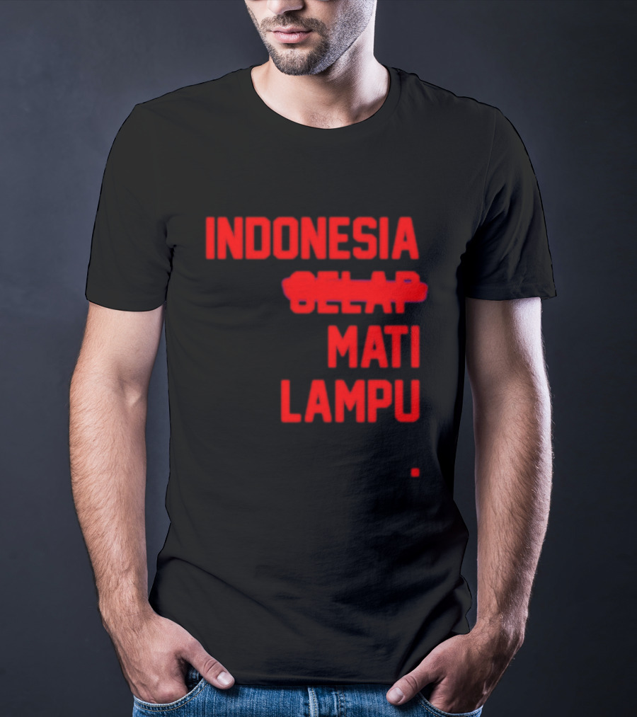 Indonesia Gelap Mati Lampu Blackout T-Shirt