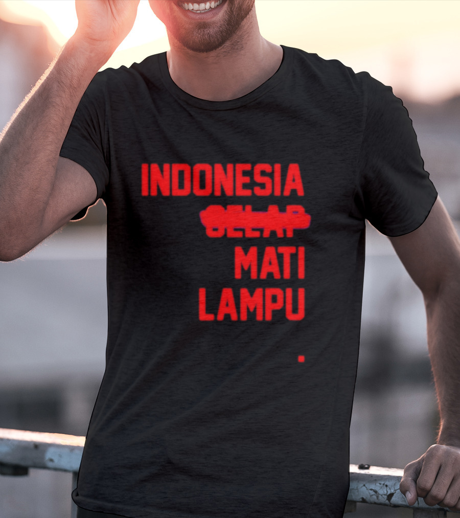Indonesia Gelap Mati Lampu Blackout T-Shirt