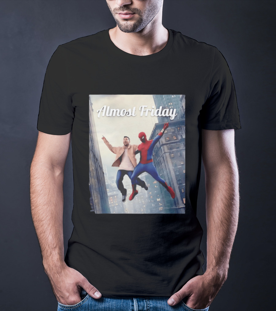 Almost Friday Lionel Messi Spider Man Cityscape Adventure T-Shirt