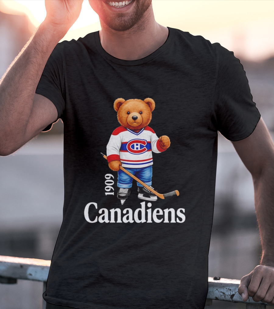 Montreal Canadiens 1909 Bear Hockey T-Shirt