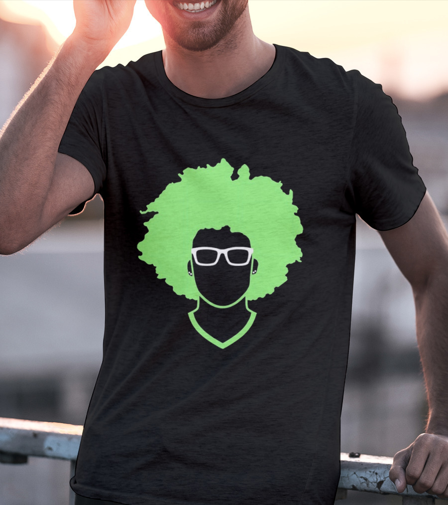 Olivia Miles Neon Afro Glasses Outline Minnesota Lynx T-Shirt