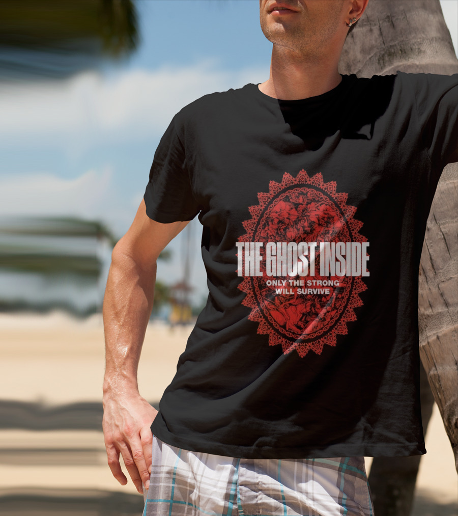 The Ghost Inside Only The Strong Will Survive Red Oval T-Shirt