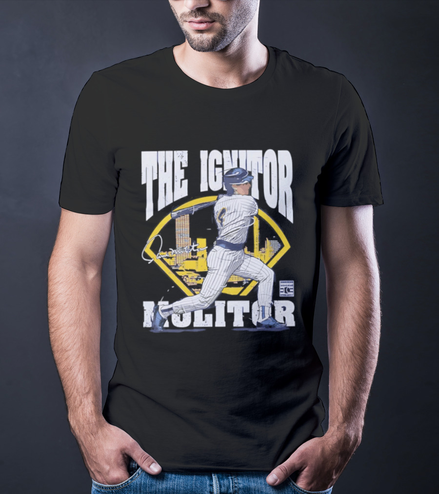 Paul Molitor The Ignitor Milwaukee Brewers HOF Baseball Legend T-Shirt
