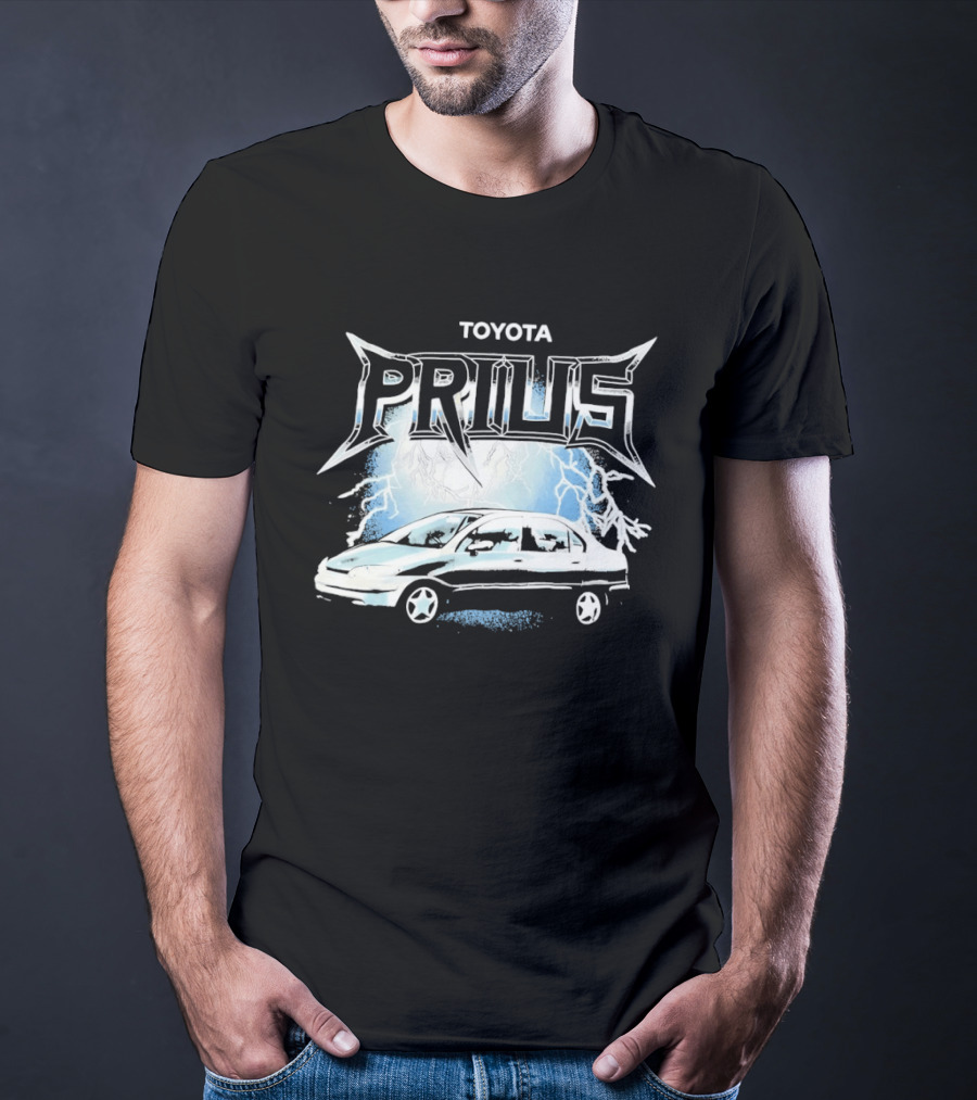 Toyota Prius Lightning Bolt Metal T-Shirt
