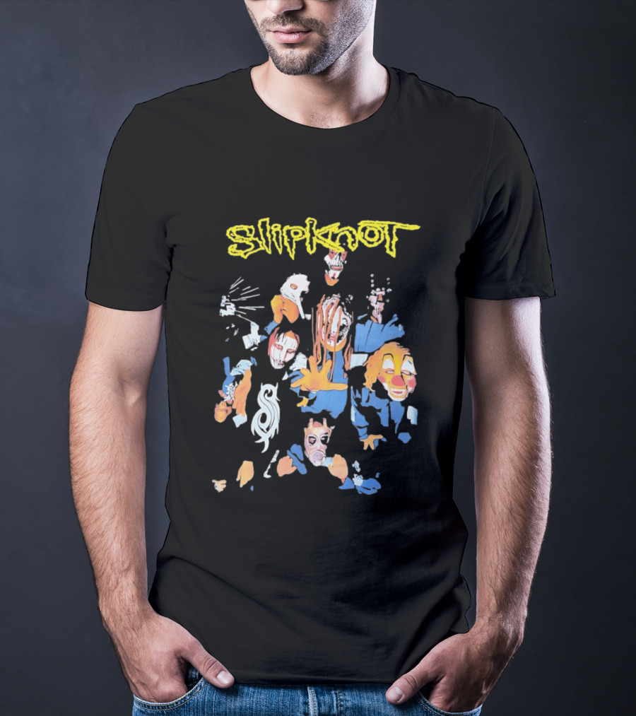 Slipknot Band Members Iowa Era Self Titled Debut Album Masks T-Shirt