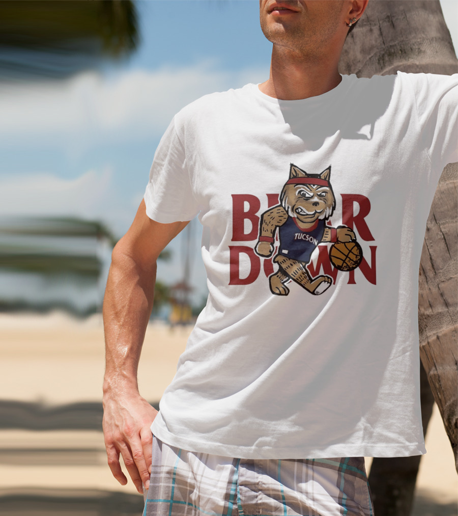 Bear Down Tucson Wildcats Basketball T-Shirt