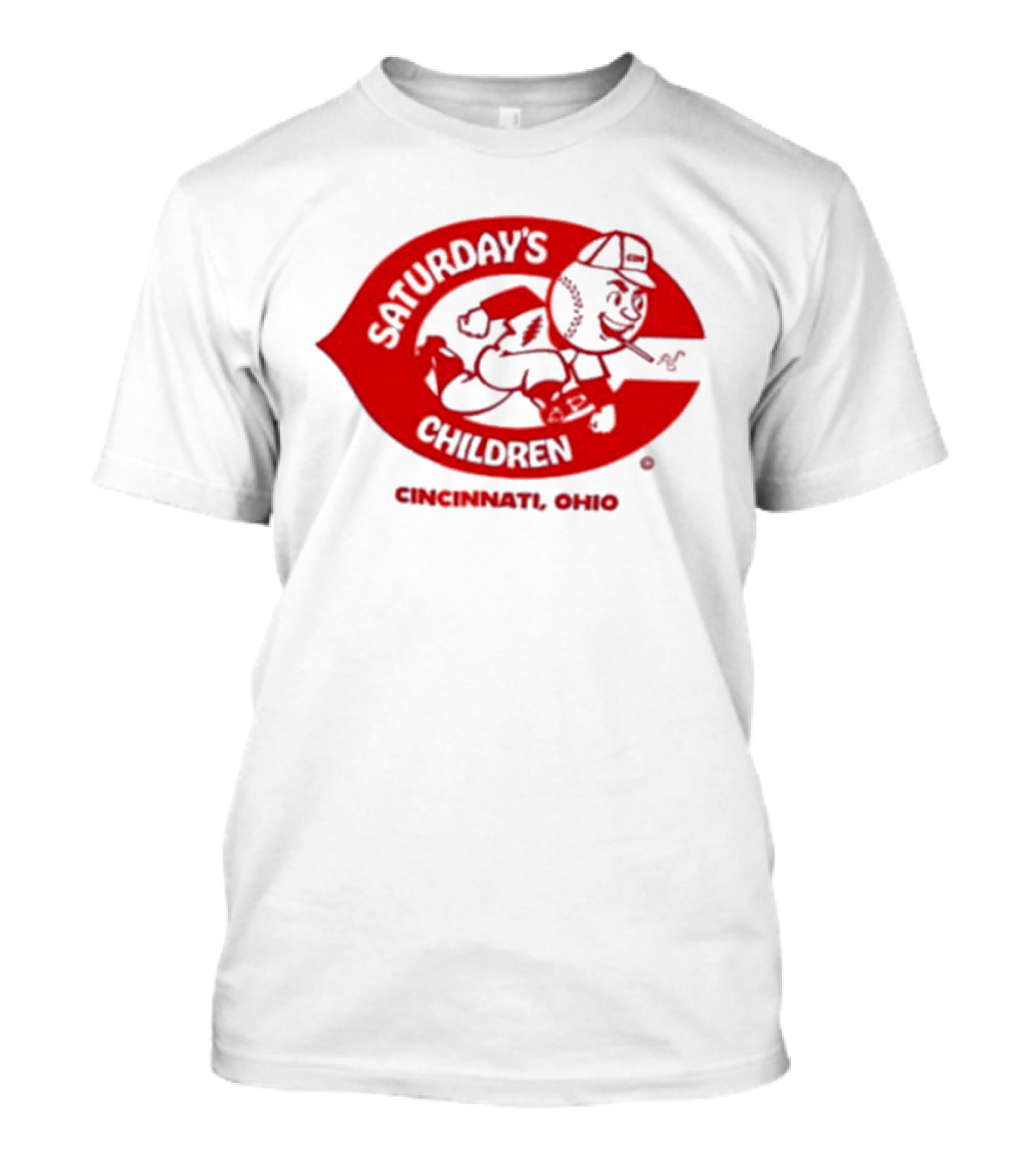 Saturday's Children Cincinnati Ohio Baseball T-Shirt