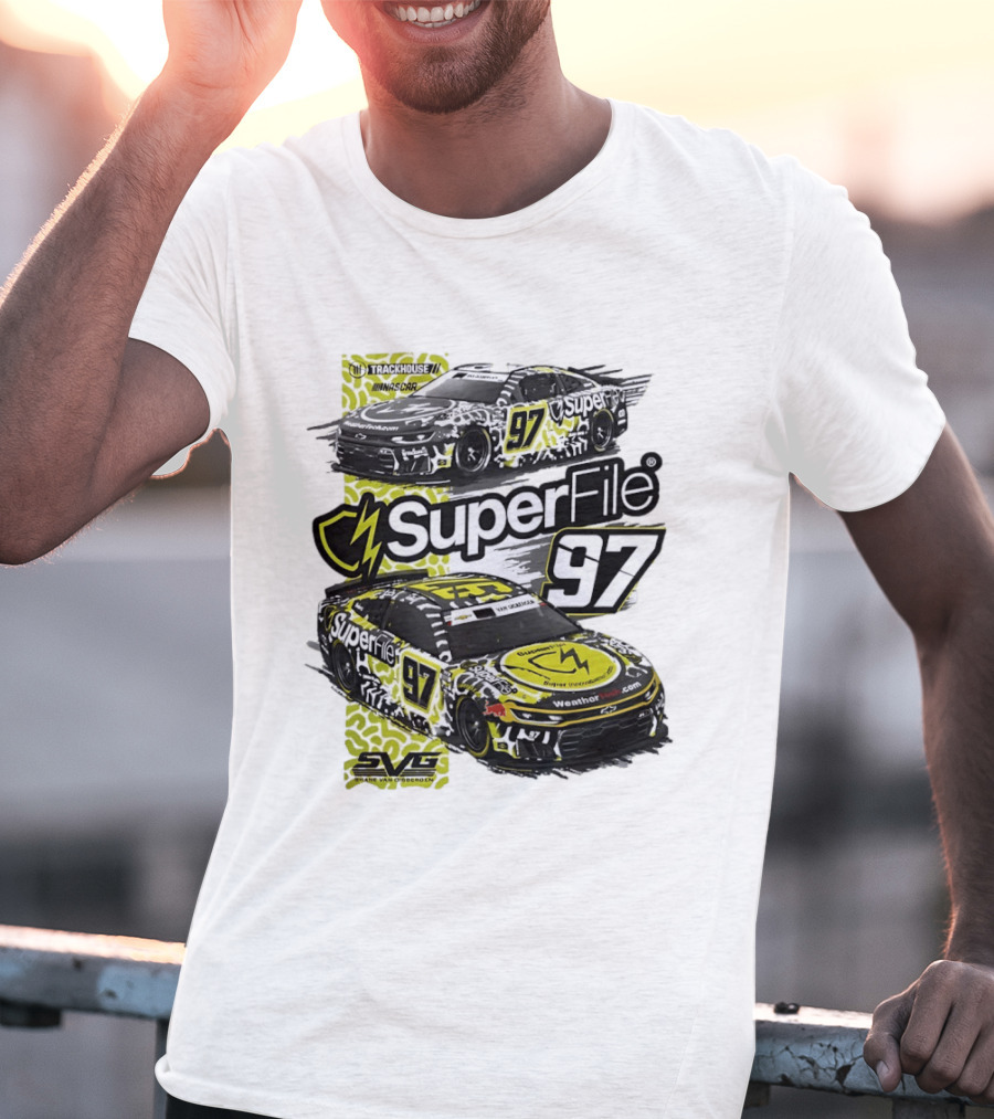SuperFile 97 Shane Van Gisbergen NASCAR Trackhouse Racing Lefty Out There T-Shirt
