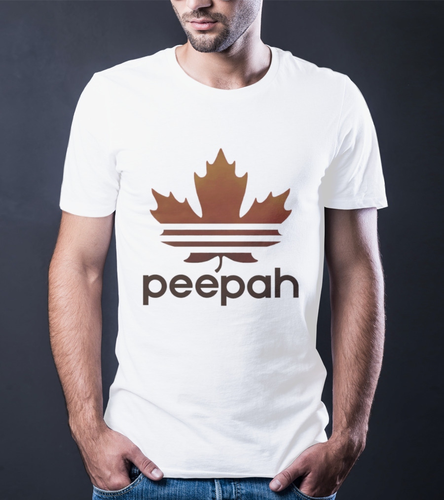 Leaf Peepah Autumn Maple Adidas Parody Peepah T-Shirt