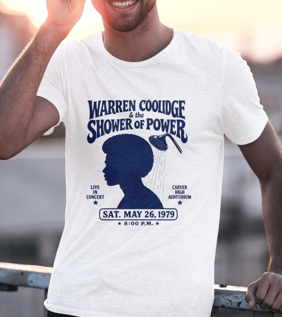 Warren Coolidge & The Shower Of Power Live In Concert Carver High Auditorium Sat May 26 1979 8:00 P.M. T-Shirt