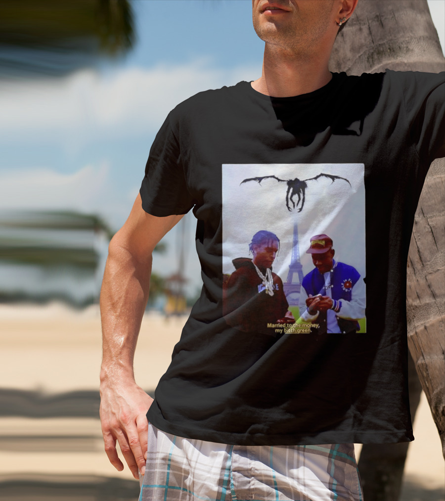 ASAP Rocky Tyler The Creator Eiffel Tower Married To The Money My Bitch Green T-Shirt