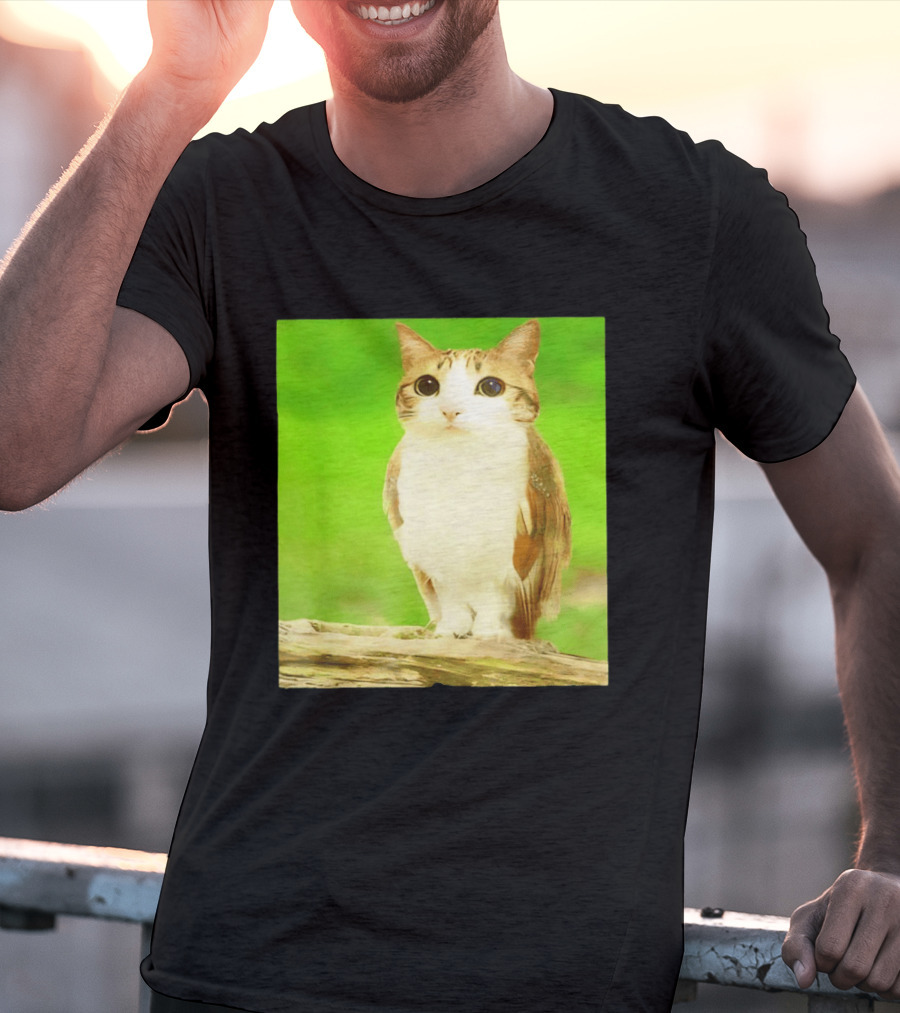 Cat Owl Hybrid Animal Mashup Creature Fusion T-Shirt