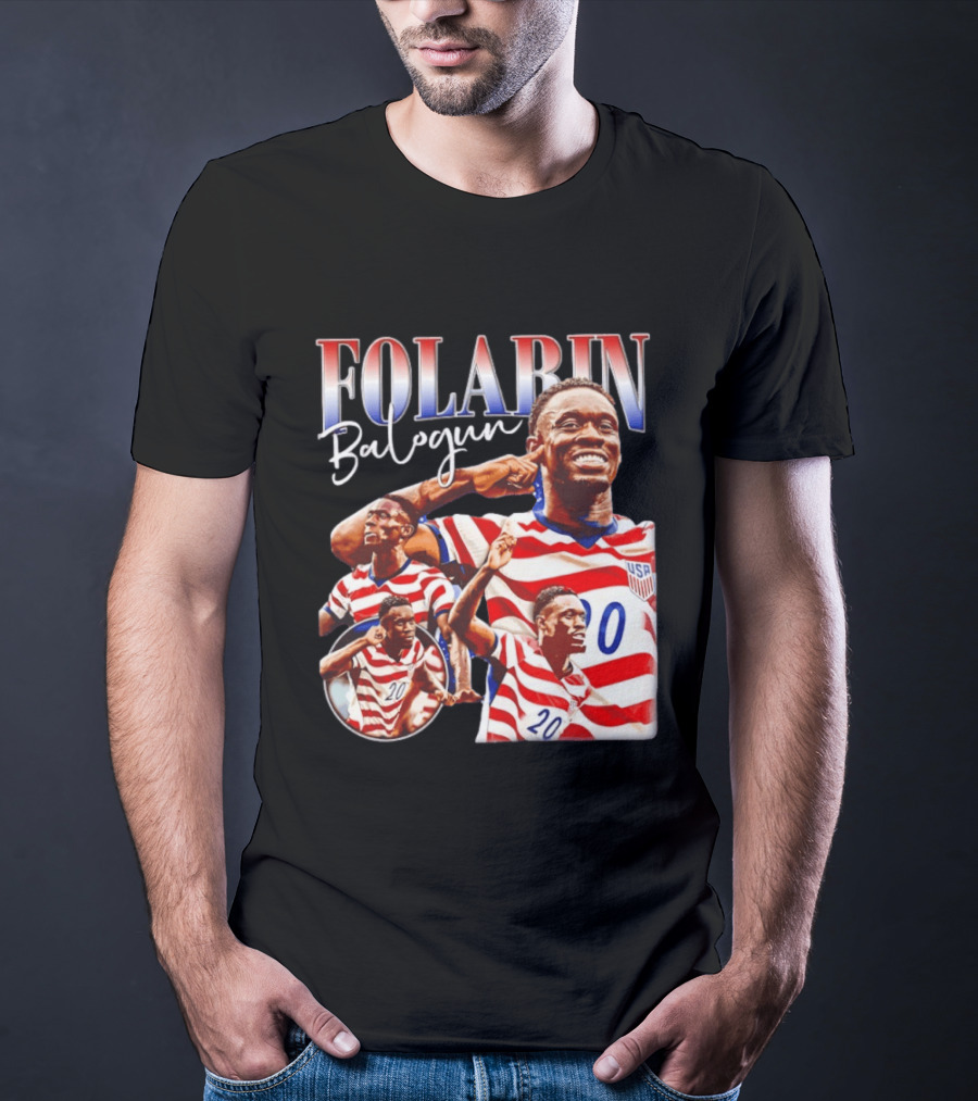 Folarin Balogun USMNT USA Soccer Team 20 Jersey T-Shirt