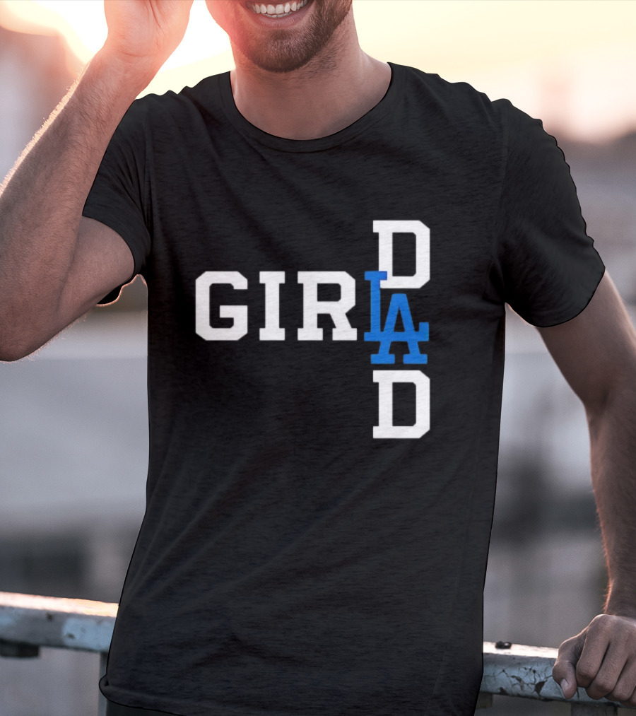 Los Angeles Dodgers MLB Girl Dad Baseball T-Shirt