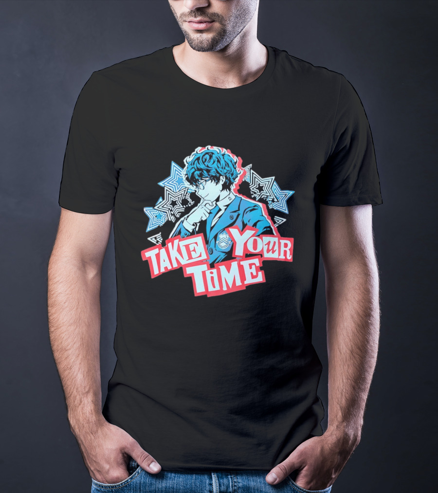 Persona 5 Joker Take Your Time Stars T-Shirt