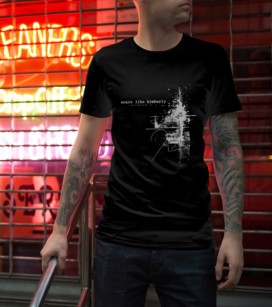 Scars Like Kimberly USA Tour 2026 Abstract White T-Shirt