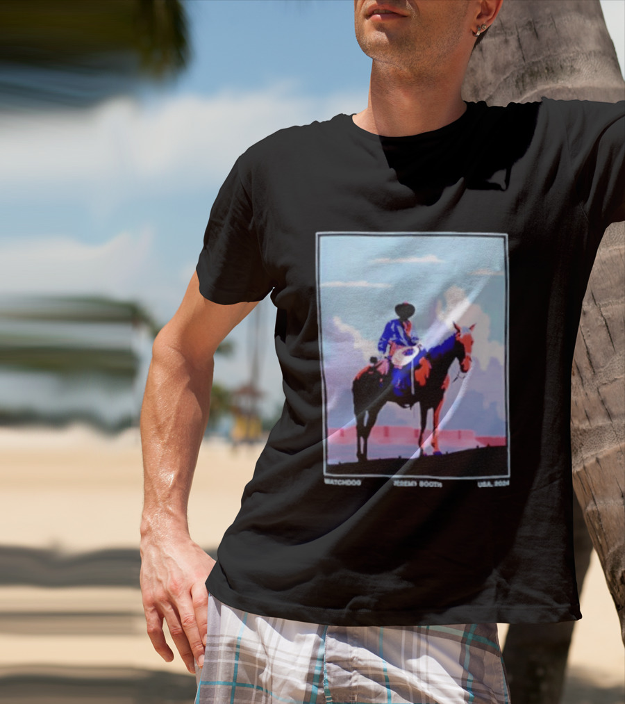 Dog Cowboy By Jeremy Booth USA 2024 T-Shirt