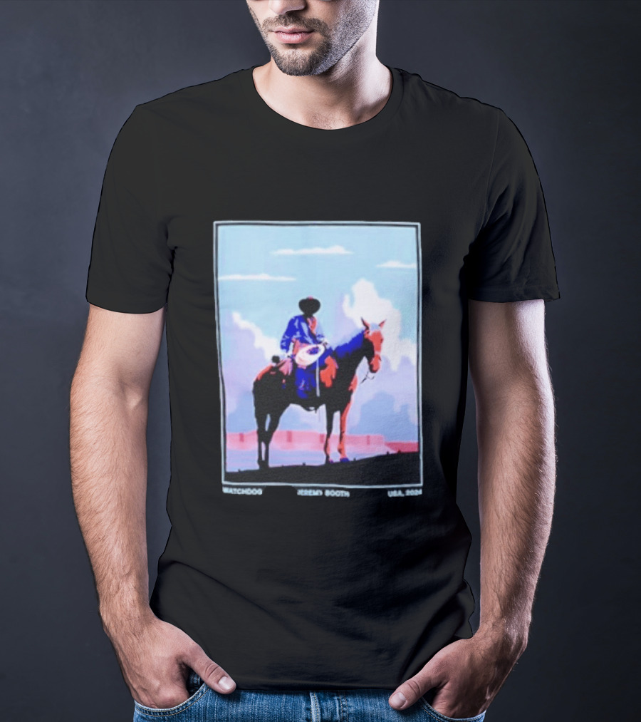 Dog Cowboy By Jeremy Booth USA 2024 T-Shirt