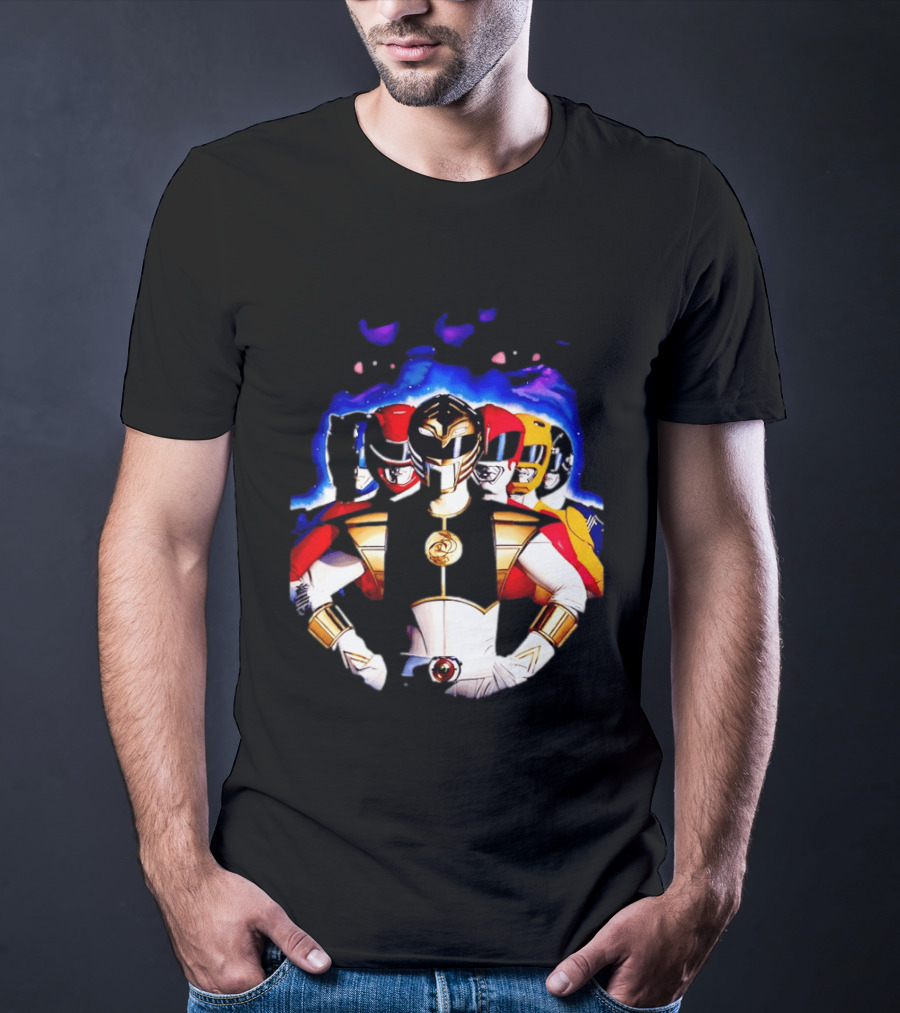 Power Rangers White Ranger Mighty Morphin Team Legacy T-Shirt