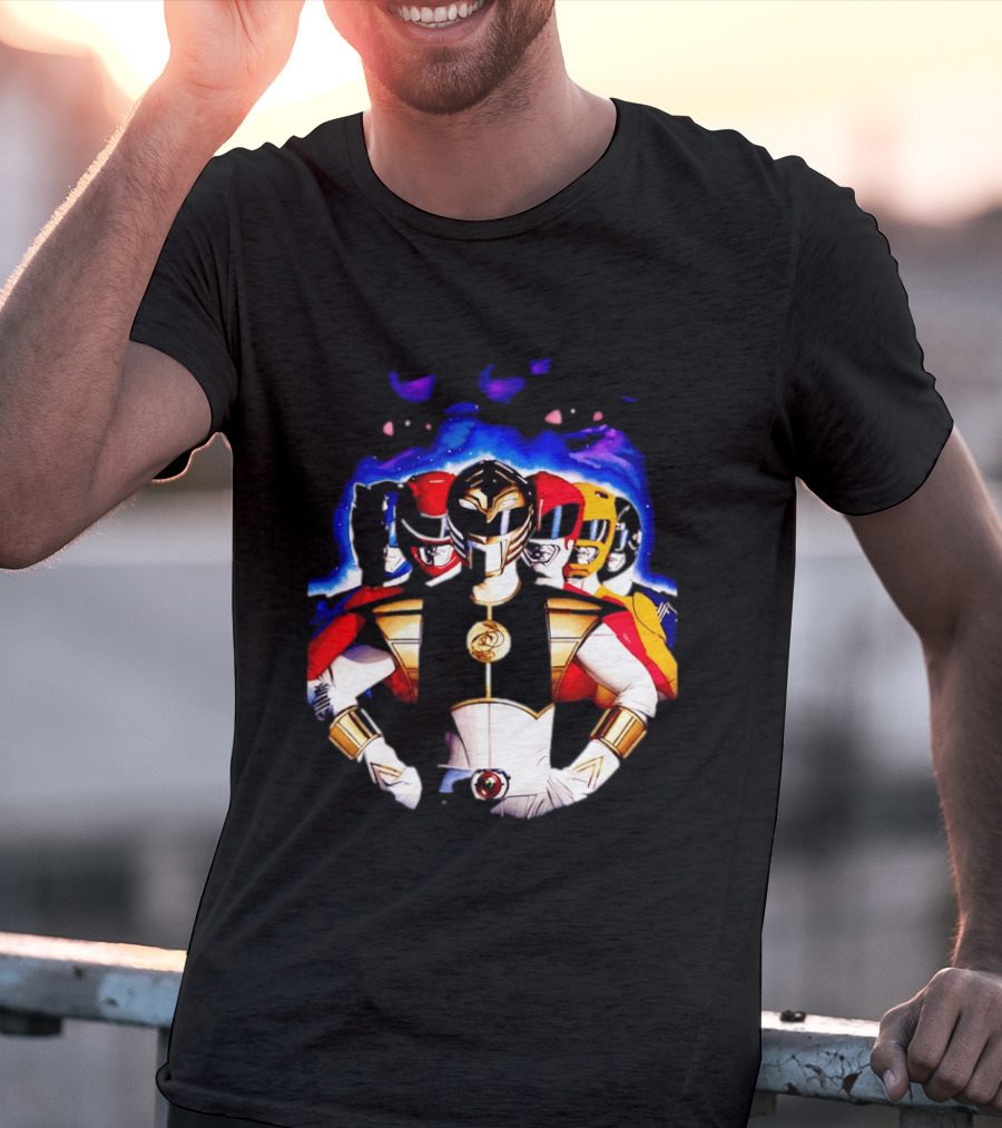 Power Rangers White Ranger Mighty Morphin Team Legacy T-Shirt