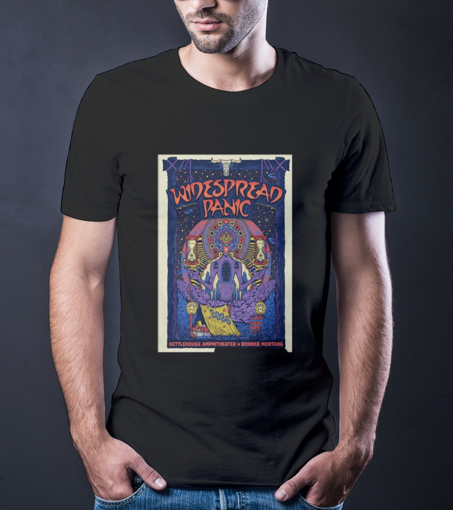 Widespread Panic 2026 KettleHouse Amphitheater Bonner Montana Concert Event July 7 8 T-Shirt