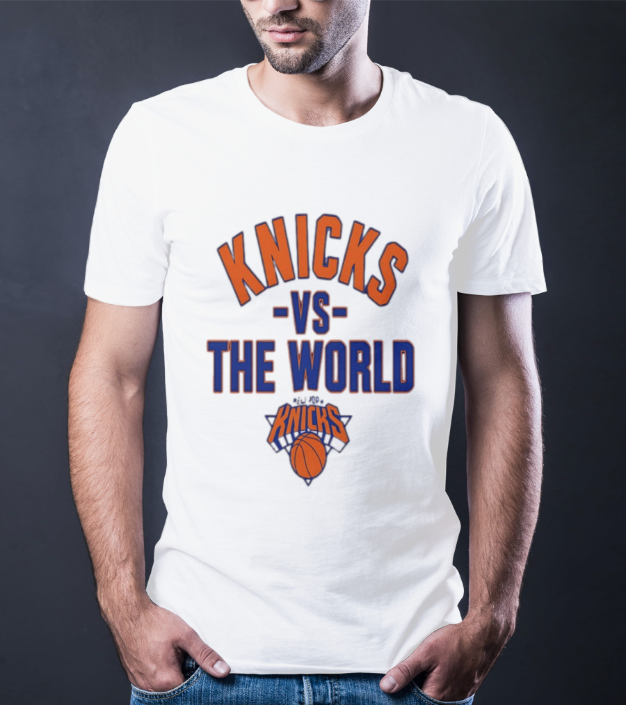 Knicks Vs The World Basketball New York Knicks T-Shirt