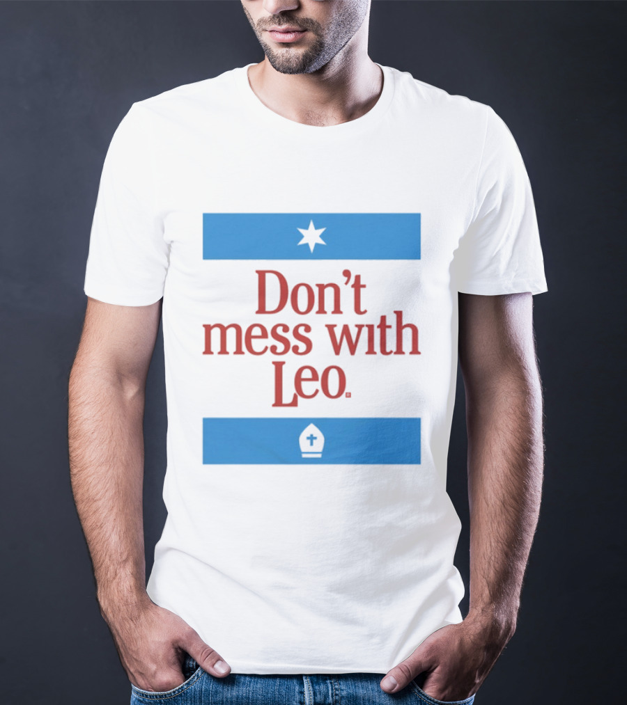 Don't Mess With Leo Star And Cross T-Shirt