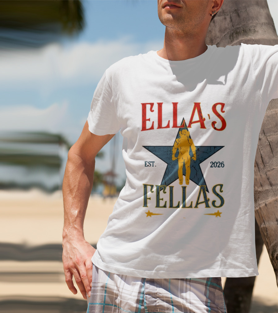 Ella's Fellas Est 2026 Astronaut Star T-Shirt