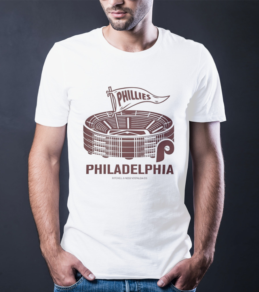 Philadelphia Phillies Stadium Pennant Retro Baseball Fan T-Shirt