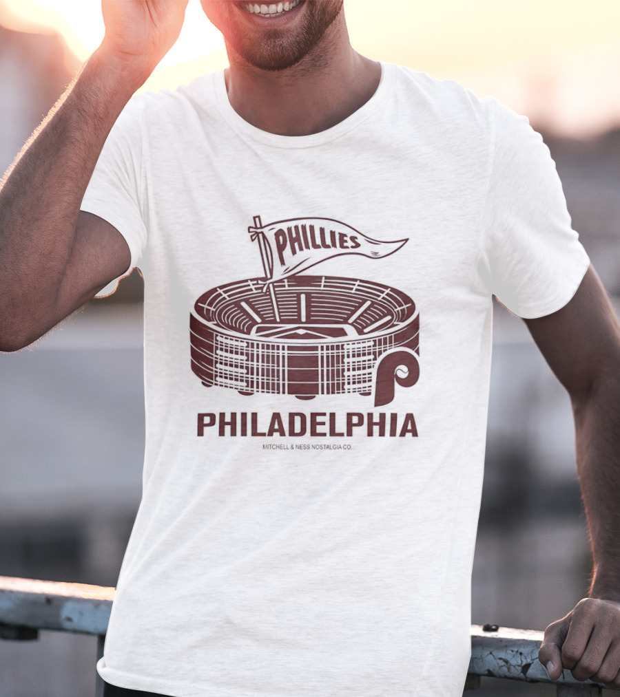 Philadelphia Phillies Stadium Pennant Retro Baseball Fan T-Shirt