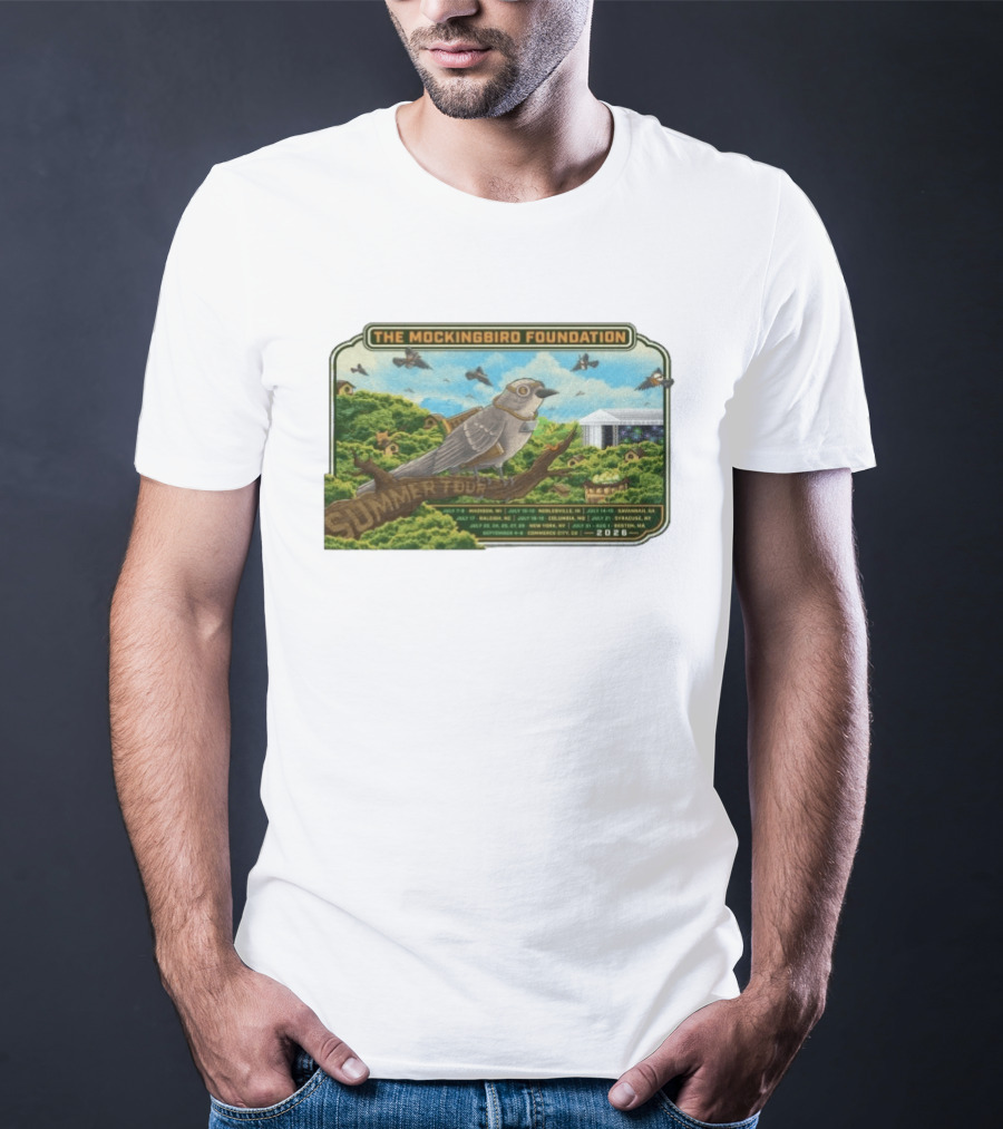 The Mockingbird Foundation Summer Tour 2026 Madison Noblesville Alpharetta Portland George Syracuse Boston T-Shirt