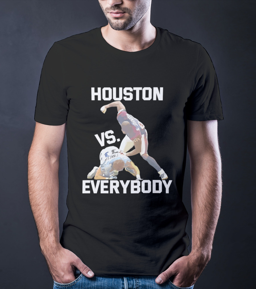 Houston Andre Johnson Vs Cortland Finnegan Everybody Texans Football Rivalry T-Shirt