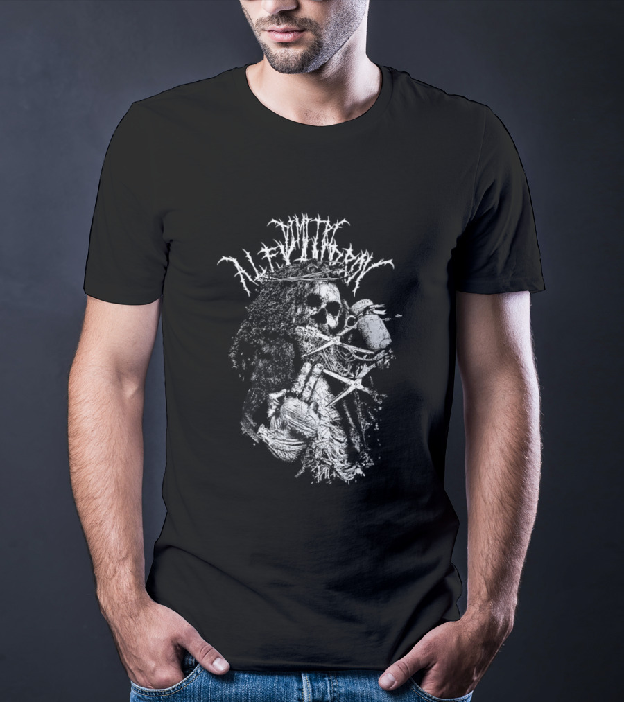 Dimitri Alejandro Skeleton Jesus Hand Drawn T-Shirt
