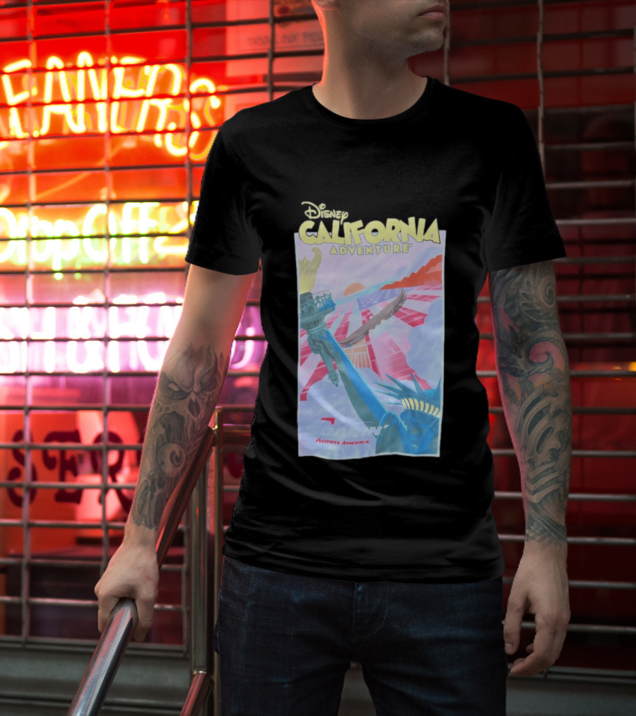 Disney California Adventure Park Soarin' Across America Liberty Eagle T-Shirt