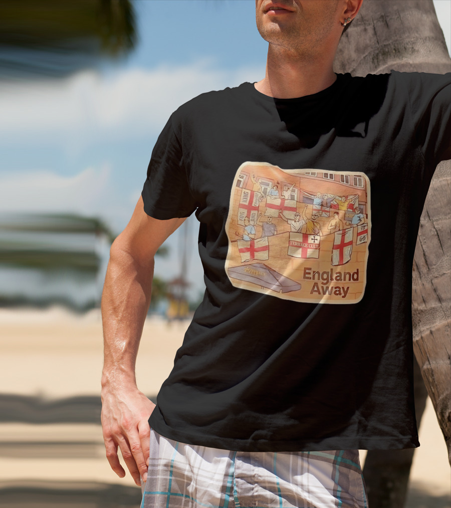 England Away Terrace Cult For King And Country Flag T-Shirt